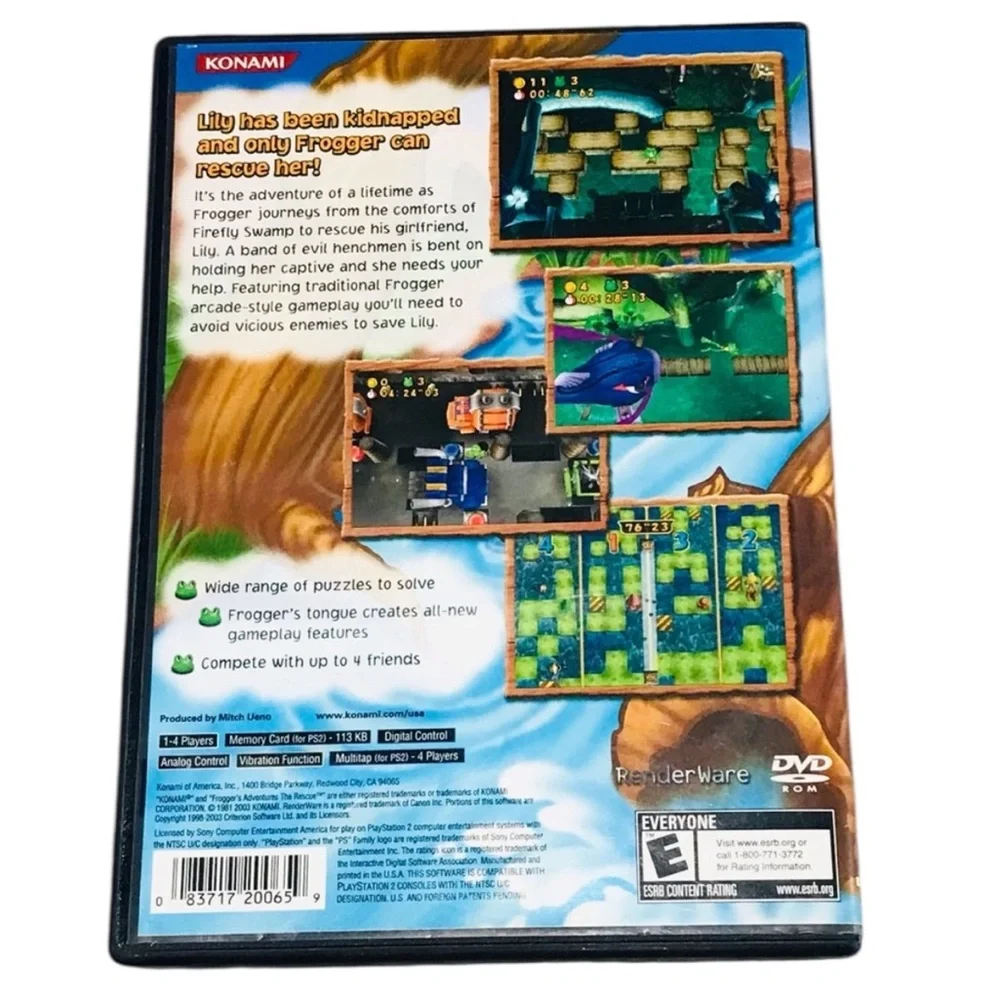 Sony PlayStation 2 Frogger's Adventures Game - Green and Blue